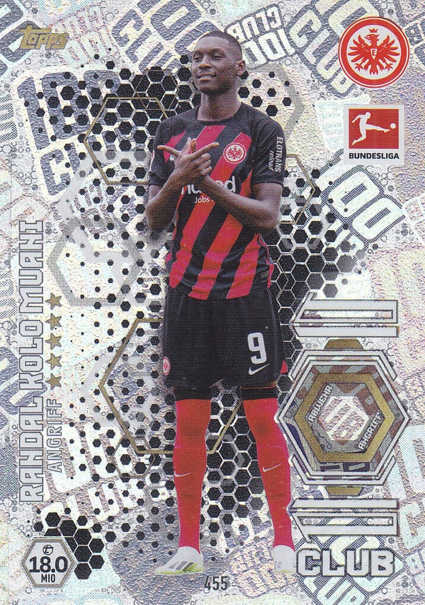 Randal Kolo Muani / Eintracht Frankfurt / Topps Match Attax 2023 / Club 100 / Nr.455