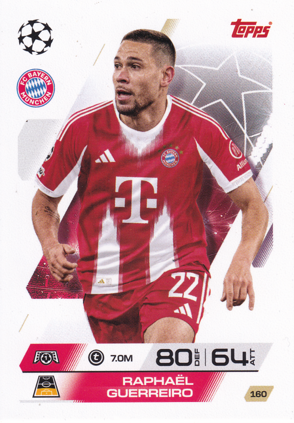 Raphael Guerreiro - FC Bayern München - Topps Champions League 2025 - Basis Karte - Nr.160