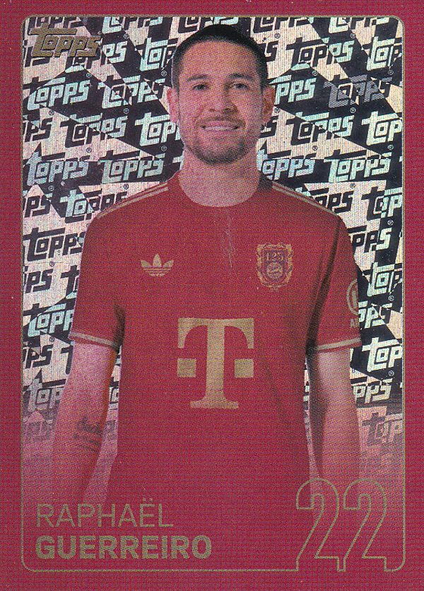 Raphael Guerreiro - FC Bayern München - Topps 125 Jahre FC Bayern München - Porträt Glitzer - Nr. 156