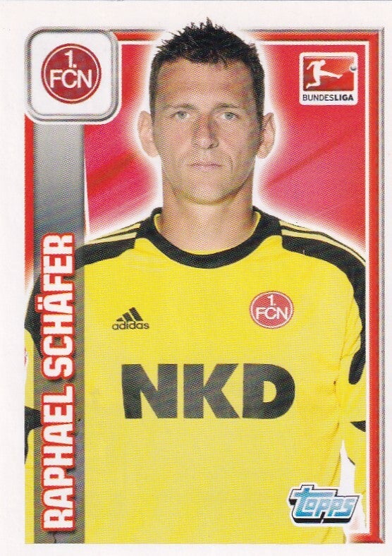 Raphael Schäfer - 1.FC Nürnberg - Topps Bundesliga 2013 - Basis Bild - Nr. 214