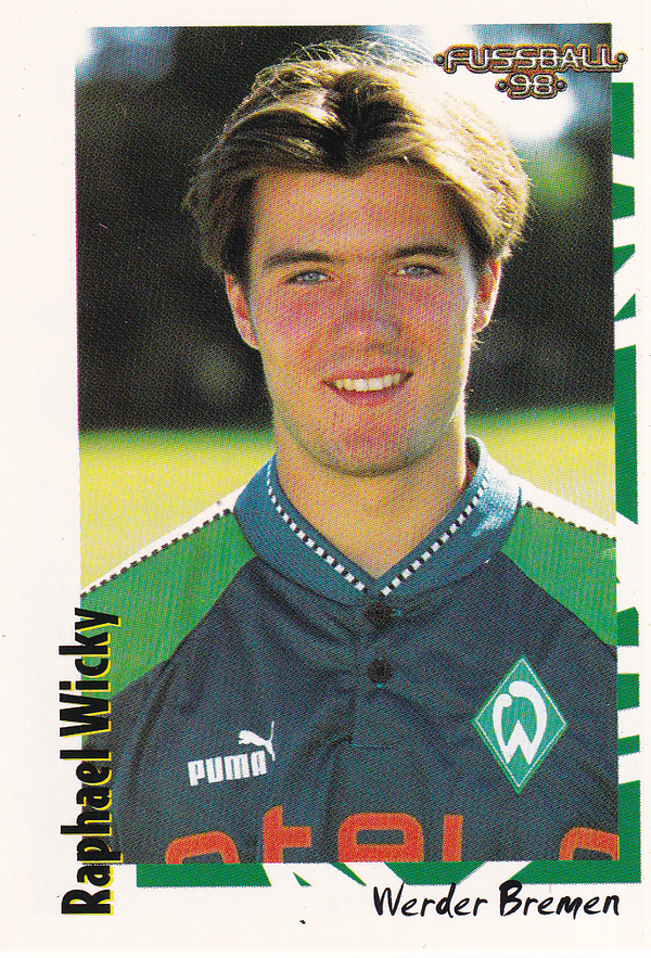 Raphael Wicky - Werder Bremen - Panini Bundesliga 1998 - Basis Bild - Nr. 204