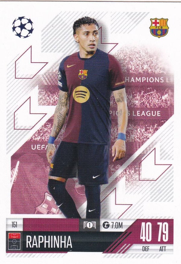 Raphinha - FC Barcelona - Topps Champions League 2024 - Basis Karte - Nr. 151