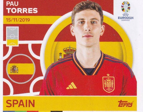 Rau Torres / Spanien / Topps EM 2024 / Basis Bild  / Nr. ESP 9