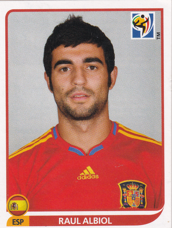 Raul Albiol - Spanien - Panini WM 2010 - Basis Bild - Nr. 568