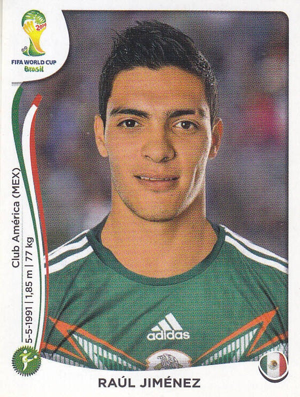 Raul Jimenez - Mexico -  Panini WM 2014 - Basis Bild - Nr. 87