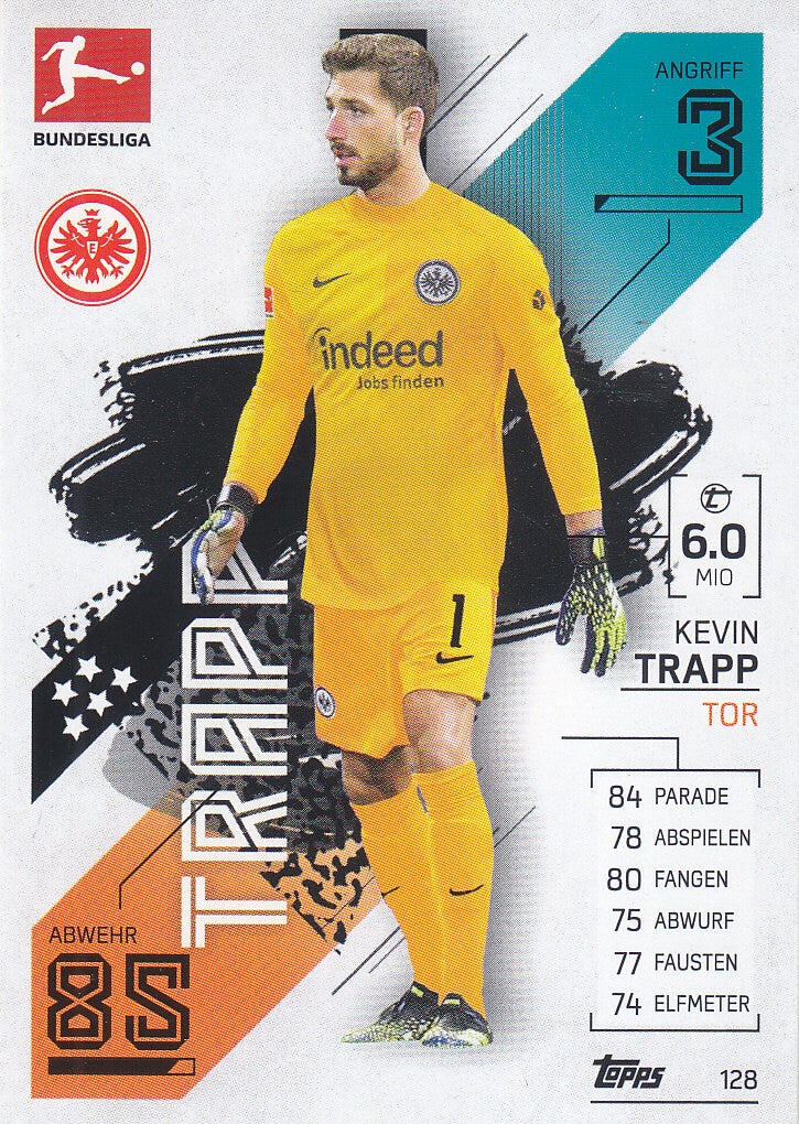 Kevin Trapp / Eintracht Frankfurt / Topps Match Attax 2021 / Basis Karte / Nr.128