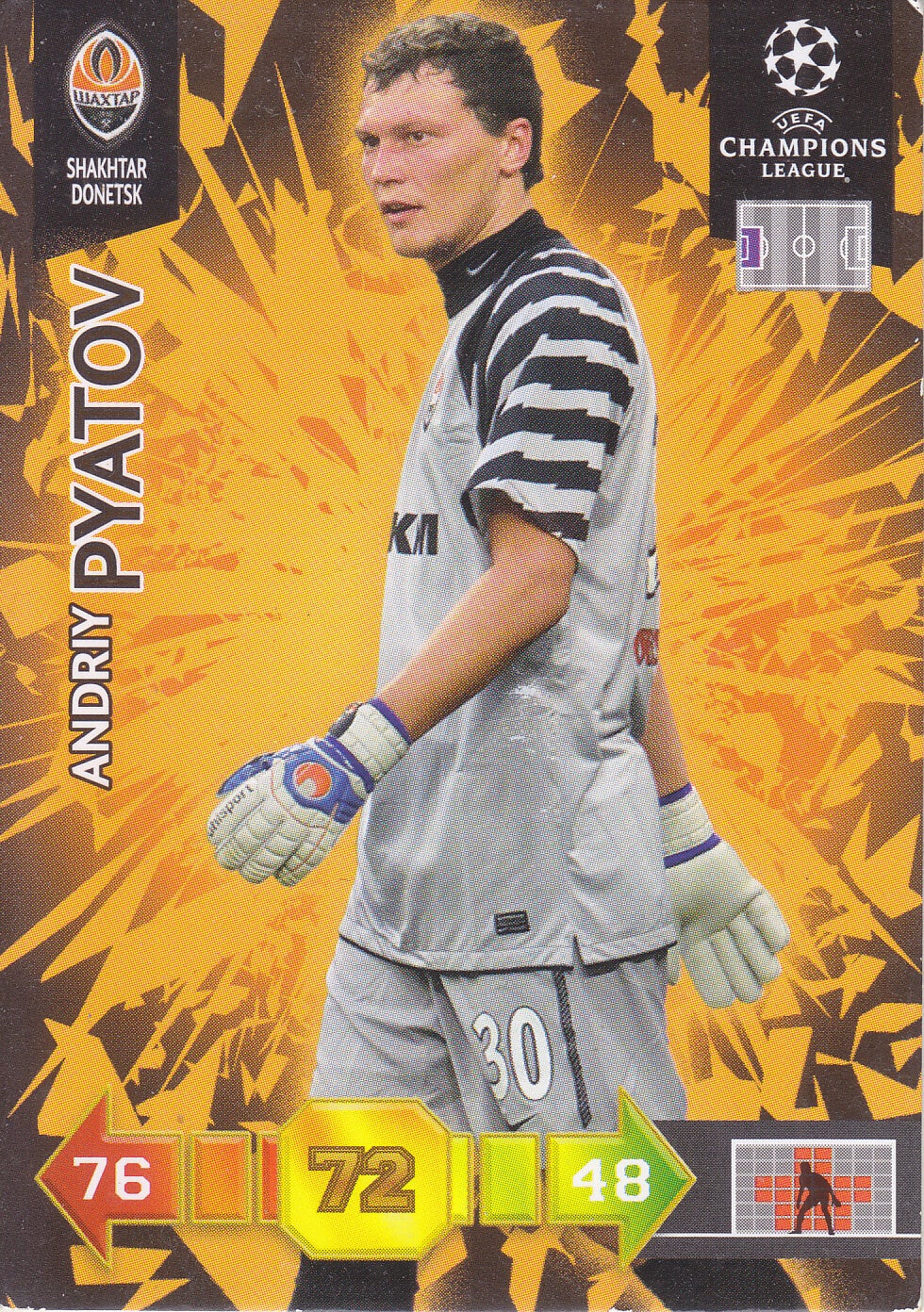 Andriy Pyatov / Shakhtar Donetsk / Panini Champions League 2010 / Basis Karte / Nr.299