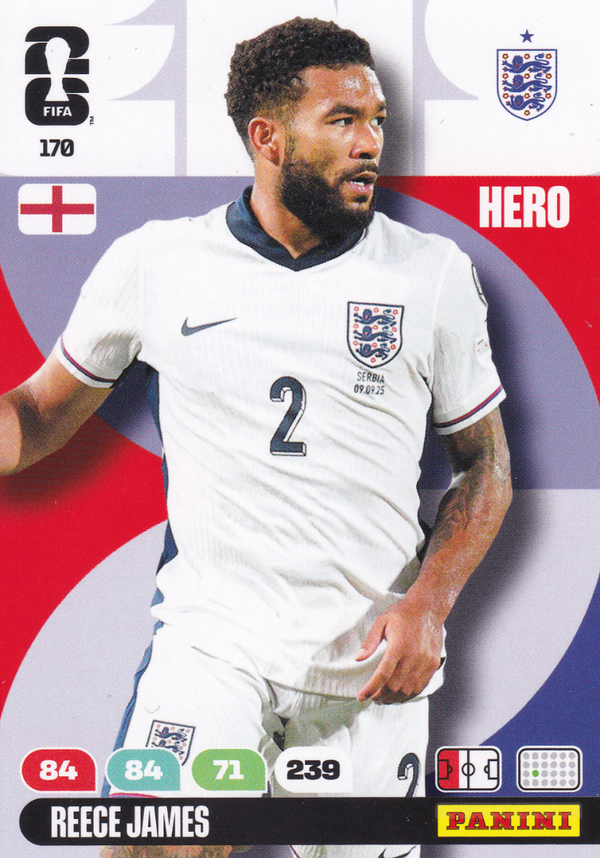 Reece James - England - Panini WM 2026 - Hero - Nr. 170