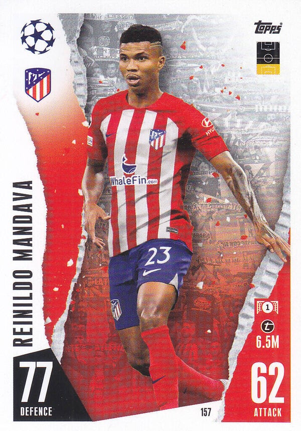 Reinildo Mandava / Atletico Madrid / Topps Champions League 2023 / Basis Karte / Nr.157