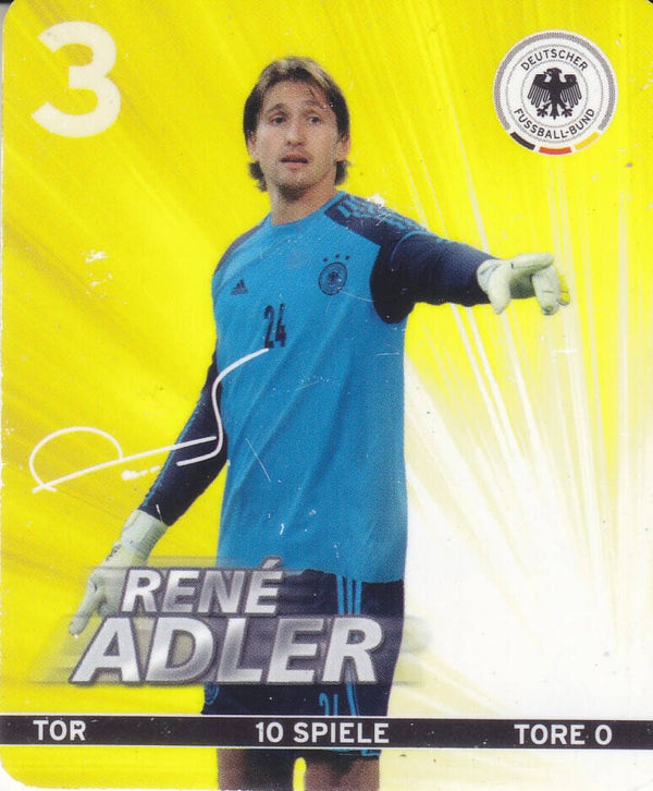 Rene Adler / Deutschland / DFB Rewe EM 2012 / Plastik Karte / Nr. 3/32