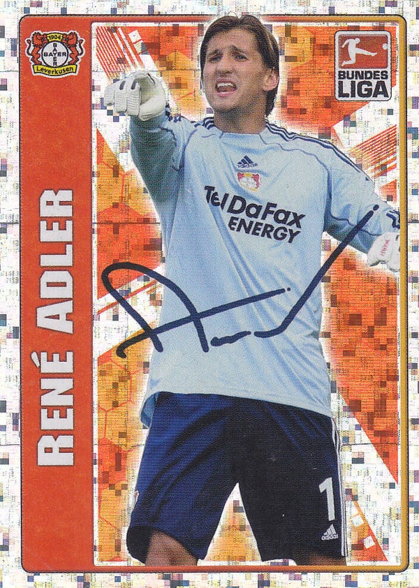 Rene Adler / Bayer Leverkusen / Topps Bundesliga 2009 / Autograph Bild / Nr. 250
