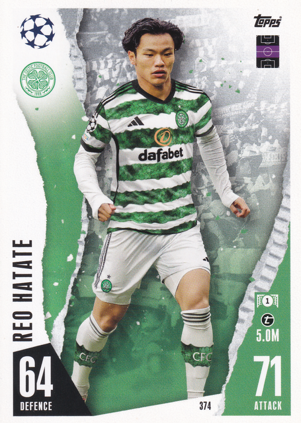 Reo Hatate - Celtic Glasgow - Topps Champions League 2023 - Basis Karte - Nr. 374