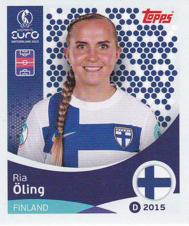 Ria Öling - Finnland - Topps Frauen EM 2025 - Basis Bild - Nr. 86