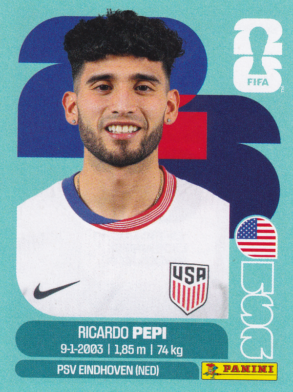 Ricardo Pepi - USA - Panini WM 2026 - Basis Bild - USA18