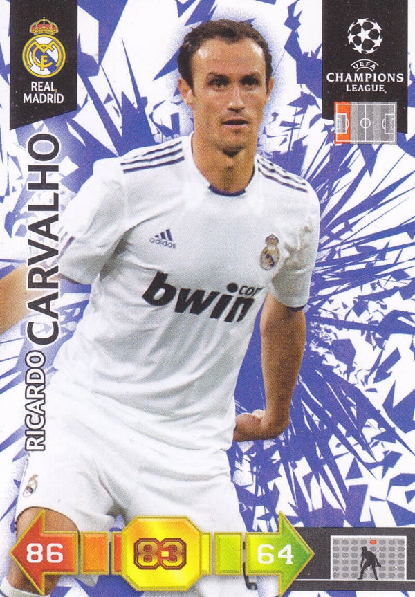 Ricardo Carvalho / Real Madrid / Panini Champions League 2010 / Basis Karte Nr. 234