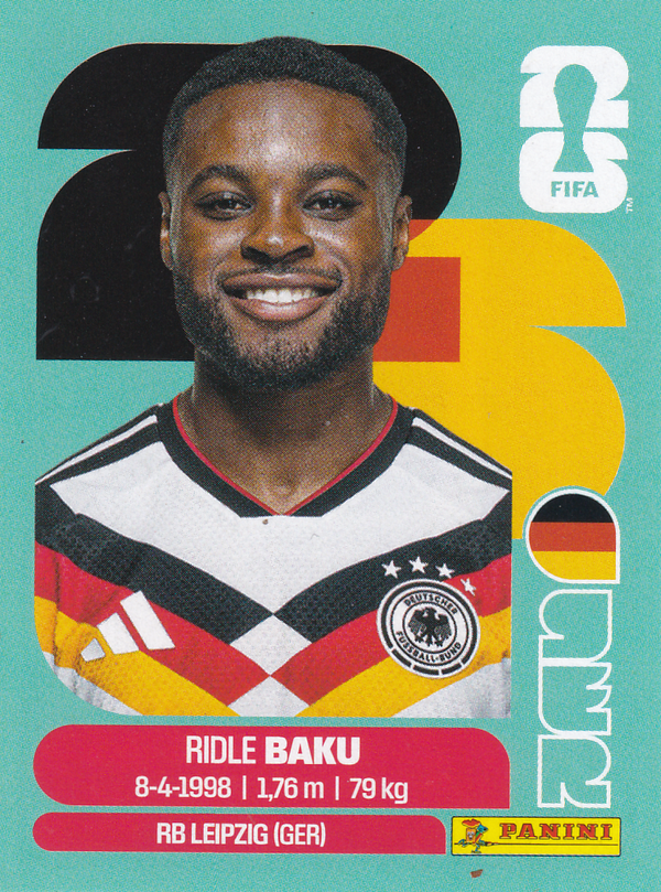 Ridle Baku - Deutschland - Panini WM 2026 - Basis Bild - GER8