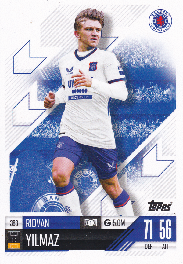 Ridvan Yilmaz - Glasgow Rangers - Topps Champions League 2024 - Basis Karte - Nr.383