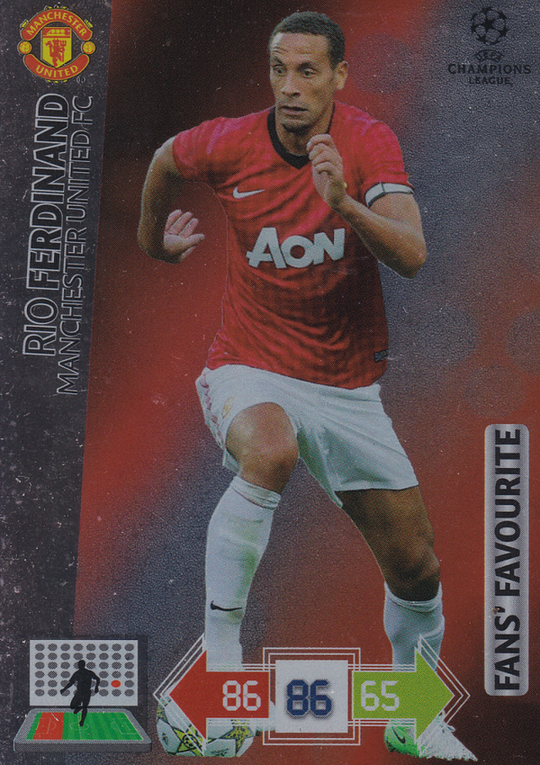 Rio Ferdinand - Manchester United - Panini Champions League 2012 - Fans Favourite - Nr. 309