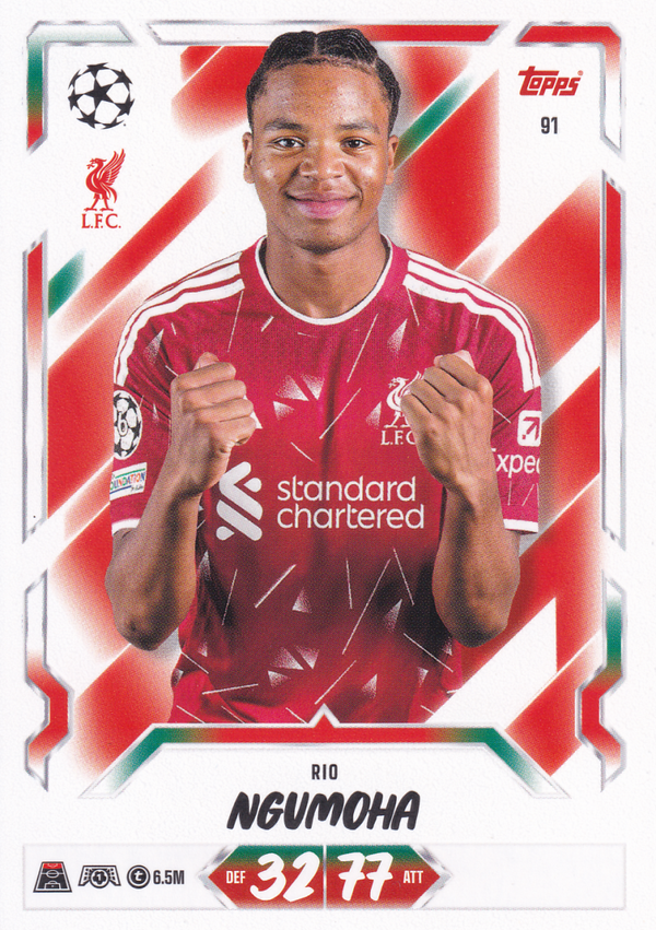 Rio Ngumoha - FC Liverpool - Topps 20th Anniversary 2026 - Basis Karte - Nr. 91