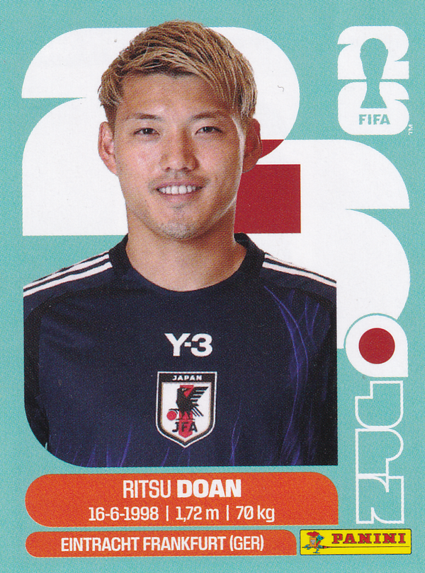 Ritsu Doan - Japan - Panini WM 2026 - Basis Bild - JPN14