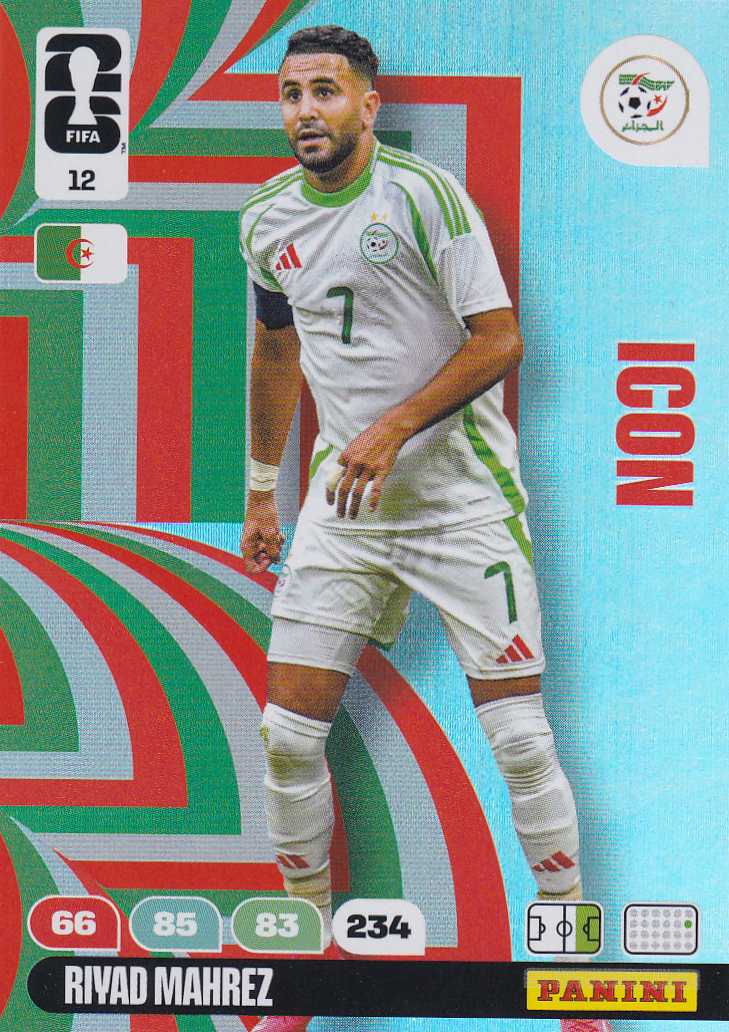 Riyad Mahrez - Algerien - Panini WM 2026 - Icon - Nr. 12