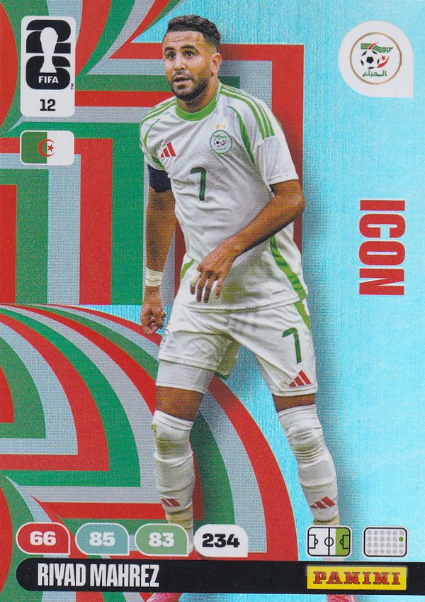 Riyad Mahrez - Algerien - Panini WM 2026 - Icon - Nr. 12