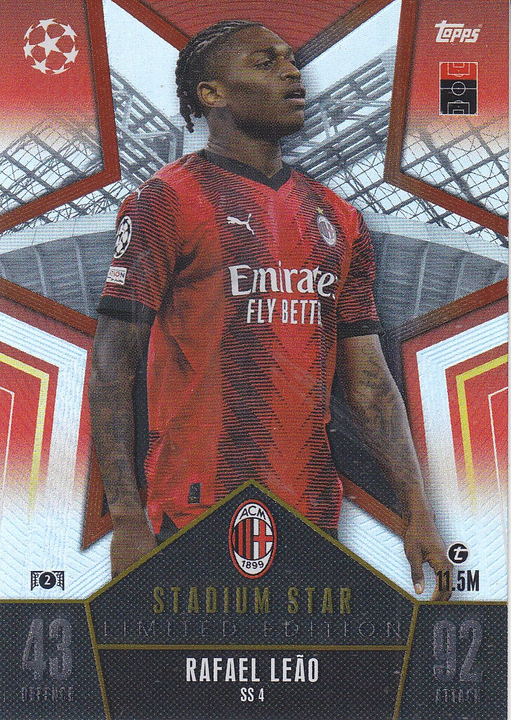 Rafael Leäo / AC Mailand / Topps Champions League 2023 / Stadium Star / Limited Edition / Nr. SS4