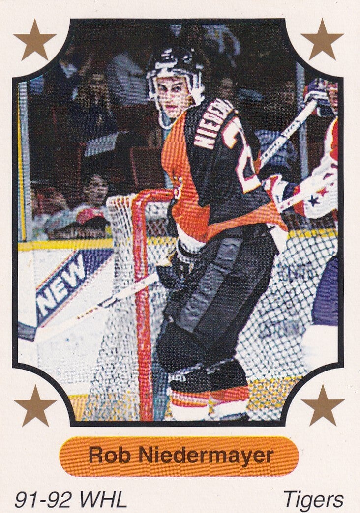Rob Niedermayer - Medicine Hat Tigers - Basis Karte 1991 - Nr. 327