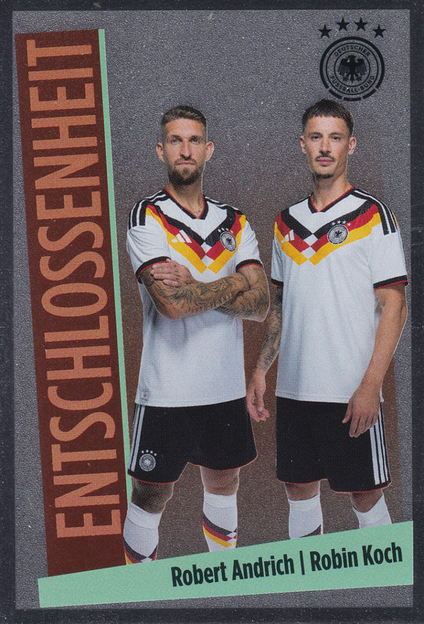 Robert Andrich & Robin Koch - Deutschland - Panini Offizielle DFB Karten 2026 - Entschlossenheit - Nr. 8