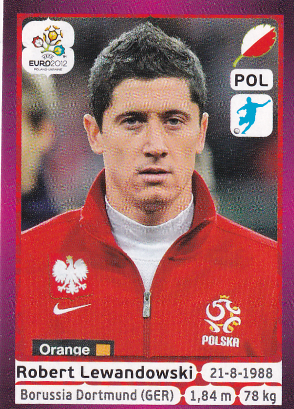 Robert Lewandowski - Polen - Panini EM 2012 - Basis Bild - Nr. 74