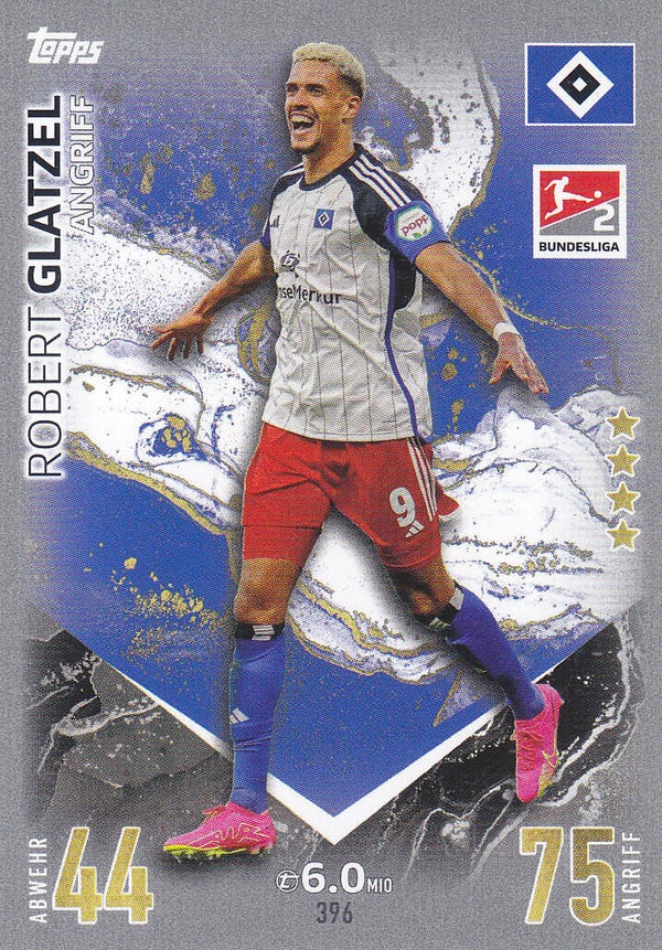 Robert Glatzel / Hamburger SV / Topps Match Attax 2023 / Basis Karte 2.Bundesliga / Nr.396