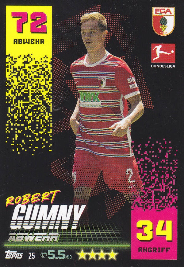 Robert Gumny FC Augsburg Basis Karte Nr.25