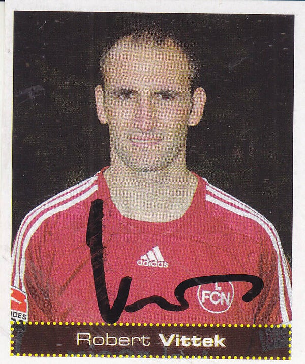 Robert Vittek / 1.FC Nürnberg / Panini Bundesliga 2007 / Basis Bild Autogramm / Nr.384