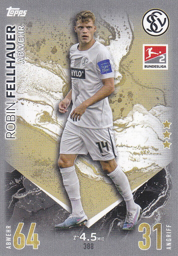 Robin Fellhauer / SV Elversberg / Topps Match Attax 2023 / Basis Karte / Nr. 388