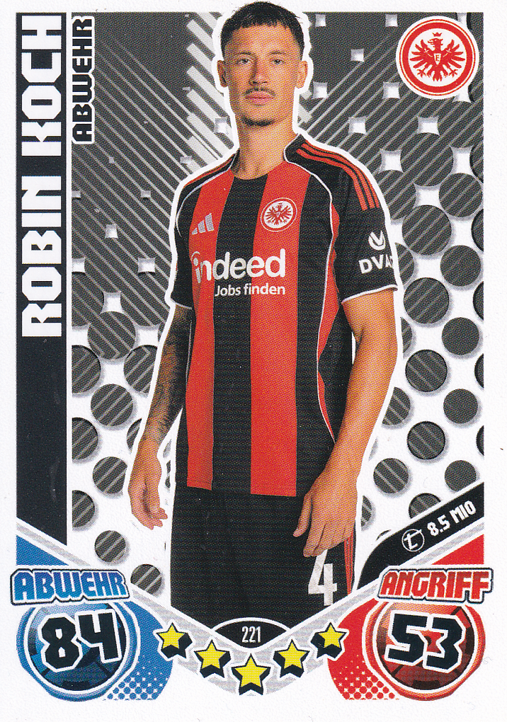 Robin Koch - Eintracht Frankfurt - Topps Match Attax 2025 - Heritage - Nr. 221