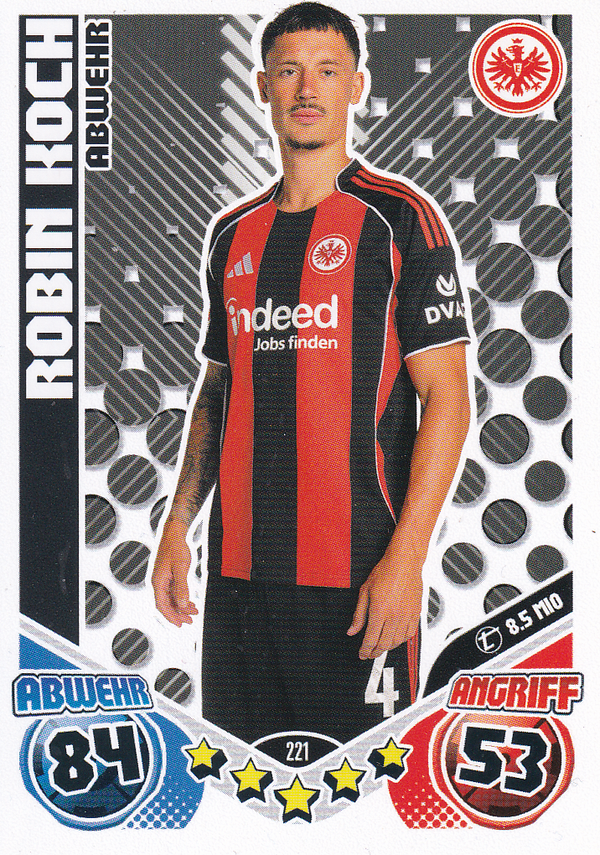 Robin Koch - Eintracht Frankfurt - Topps Match Attax 2025 - Heritage - Nr. 221