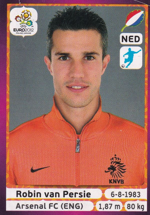Robin van Persie - Holland - Panini EM 2012 - Basis Bild - Nr. 189