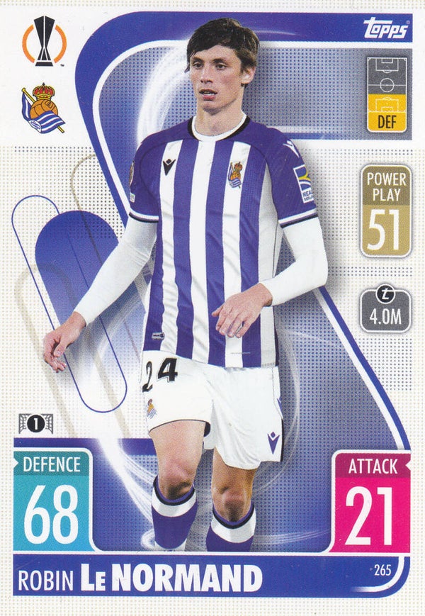 Robin Le Normand / Real Sociedad / Topps Champions League 2021 / Basis Karte / Nr.265