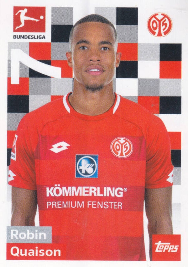 Robin Quaison / 1.FSV Mainz 05 / Topps Bundesliga 2018 / Basis Bild / Nr. 177