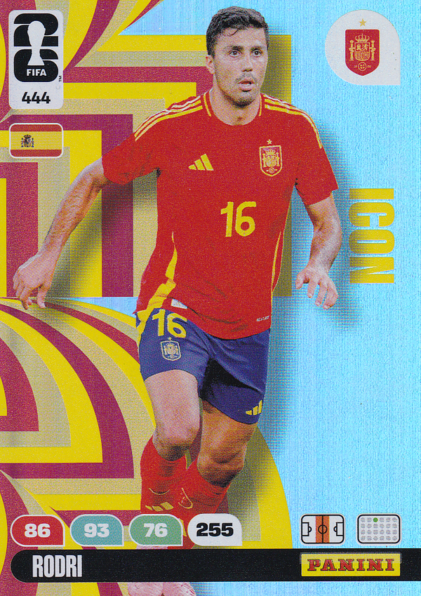 Rodri - Spanien - Panini WM 2026 - Icon - Nr. 444