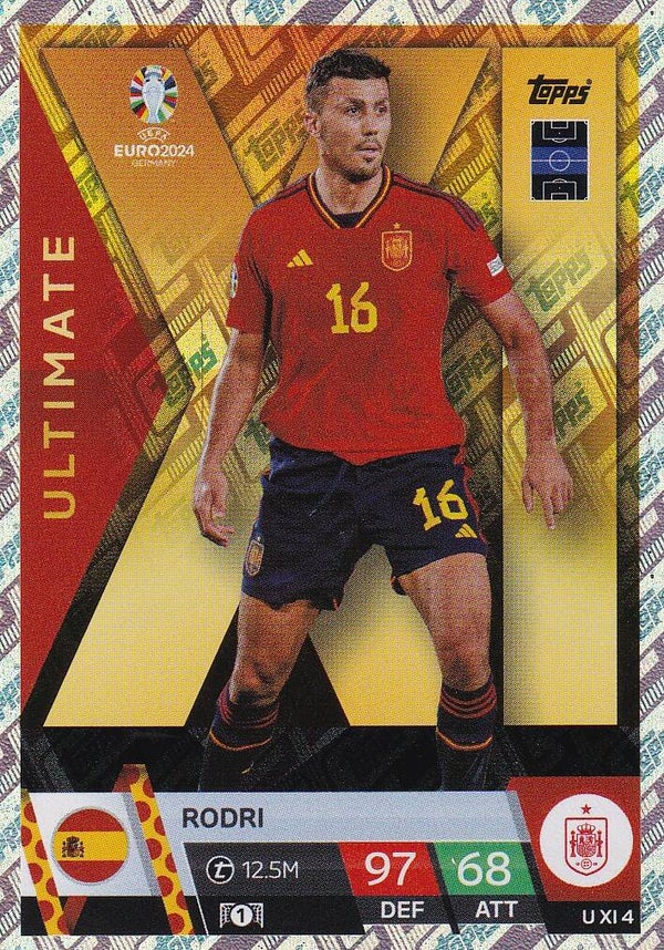 Rodri / Spanien / Topps EM 2024 / Ultimate / Nr. U XI 4