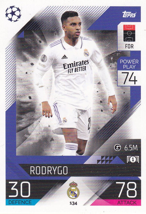 Rodrygo Real Madrid Basis Karte Nr.134