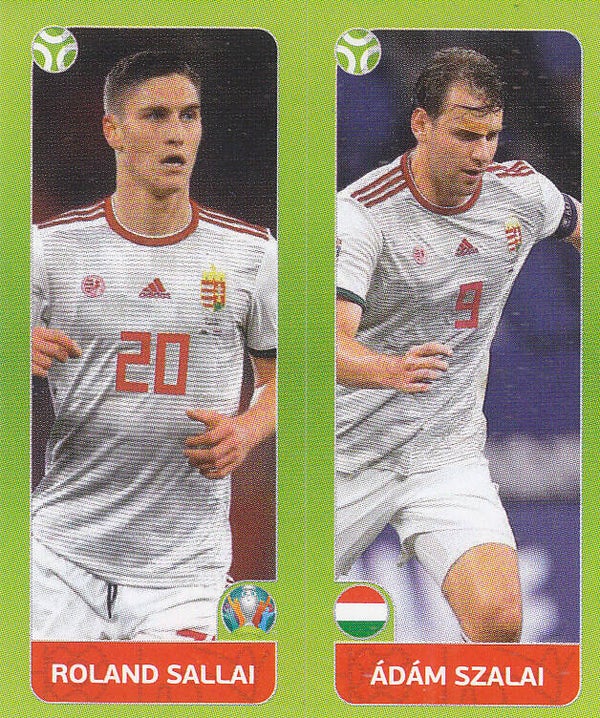 Roland Sallai & Adam Szalai / Ungarn / Panini EM 2020 / Basis Doppelbild / Nr.651a 651b