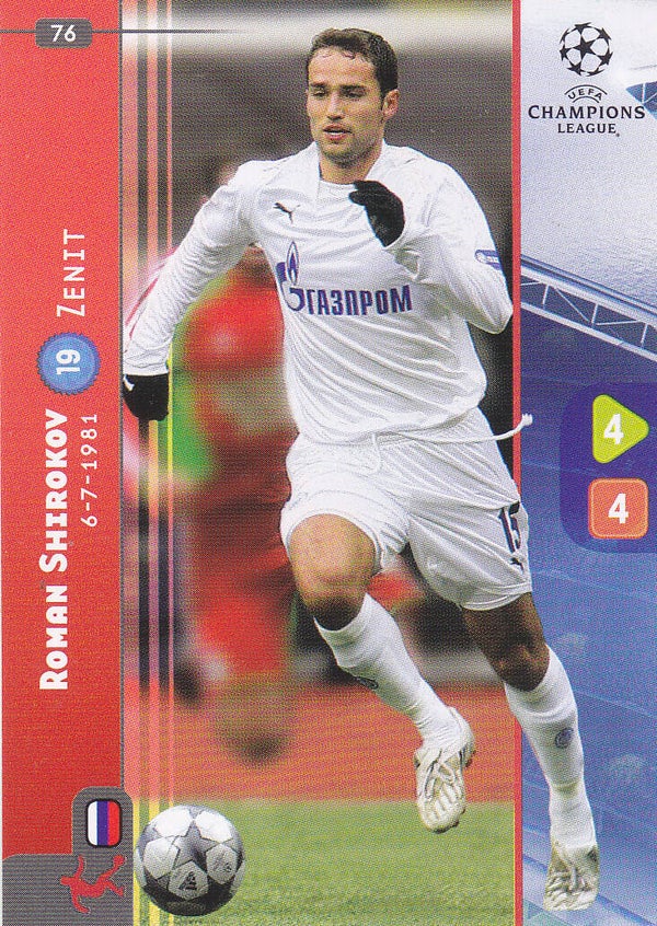 Roman Shirokov Zenit St.Petersburg Basis Karte Nr.76