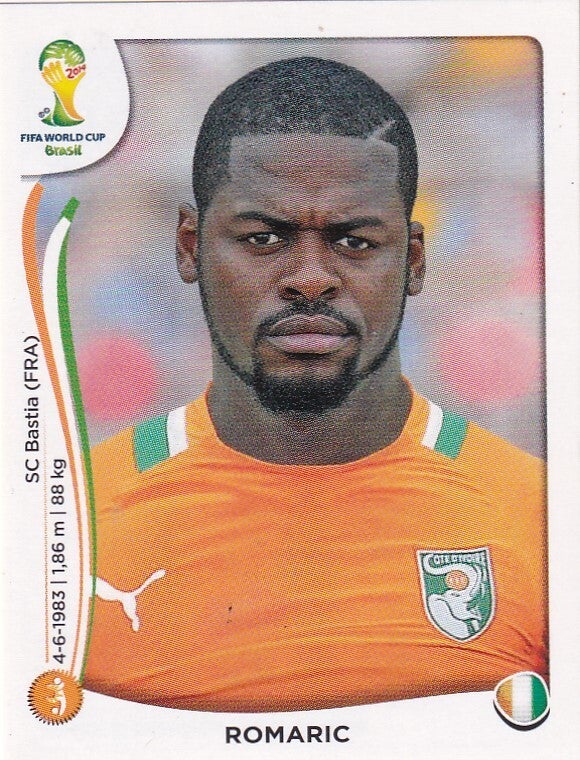 Romaric - Elfenbeinküste - Panini WM 2014 - Basis Bild - Nr. 235