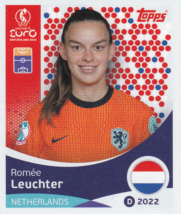 Romee Leuchter - Holland - Topps Frauen EM 2025 - Basis Bild - Nr. 297