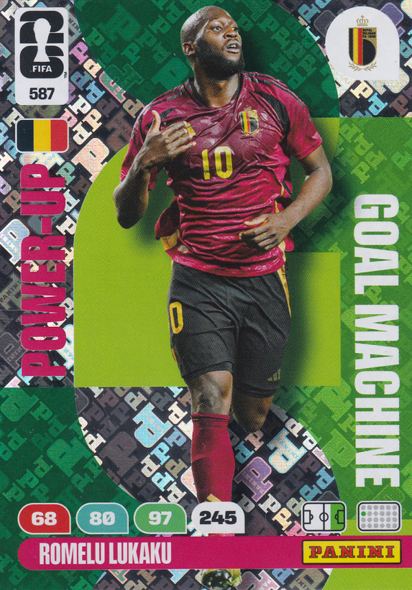 Romelu Lukaku - Belgien - Panini WM 2026 - Power Up Goal Machine - Nr. 587