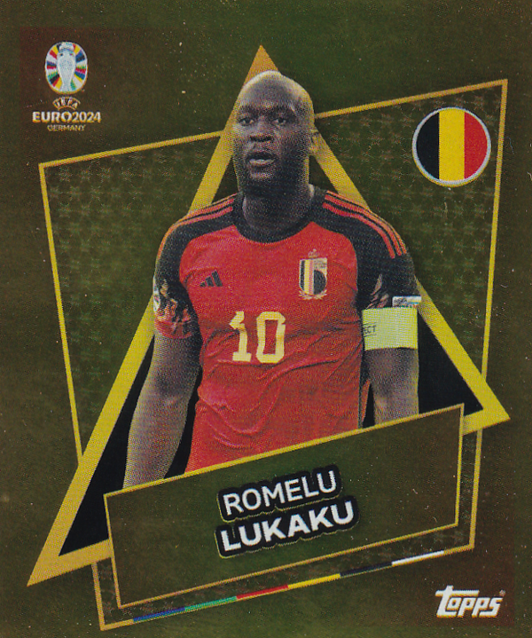 Romelu Lukaku - Belgien - Topps EM 2024 - Gold Star Spieler - Nr. BEL SP