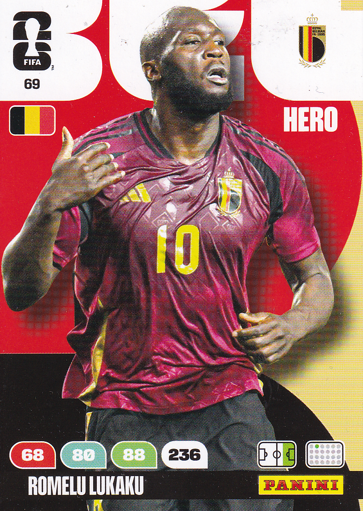 Romelu Lukaku - Belgien - Panini WM 2026 - Hero - Nr. 69
