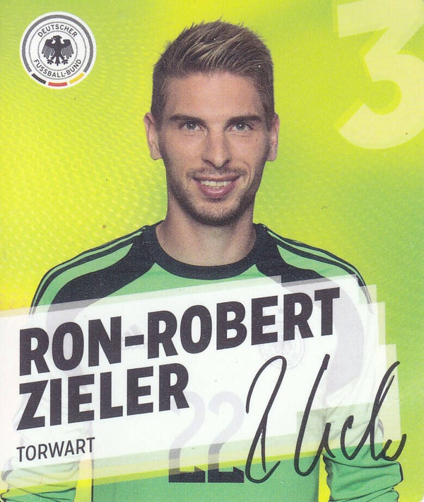 Ron-Robert Zieler / Deutschland / DFB Rewe Plastik Sammelkarte / Nr. 3/34